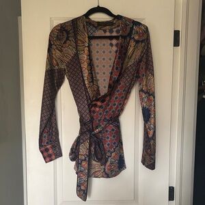House of Harlow 1960 Multicolor Patterned Blazer